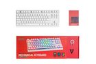 Modecom, Volcano Lanparty, Pudding Edition, klawiatura mechaniczna, biała RGB, niebieski przełącznik