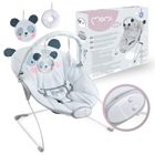 MoMi, Glossy, leżaczek bujaczek z wibracją, panda, 0-6m