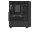 Natec, Fury Shobo SH4 RGB Midi Tower, obudowa komputerowa z oknem, czarna