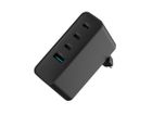Natec, ładowarka sieciowa, RIBERA GAN 3X USB-C 1X USB-A, 100W, czarna