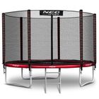 Neo-Sport, trampolina ogrodowa z siatką zewnętrzną i drabinką, 10ft/312 cm