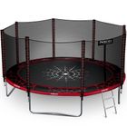 Neo-Sport, trampolina ogrodowa z siatką zewnętrzną i drabinką, 14ft/435 cm