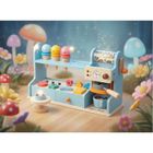 Nukido, kawiarnio lodziarnia, drewniana