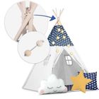 Nukido, namiot tipi dla dzieci ze światełkami, granatowy