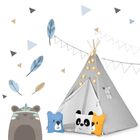 Nukido, namiot tipi dla dzieci ze światełkami, szary