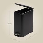 Nuxio, Balvo, wąski kosz łazienkowy, 5l