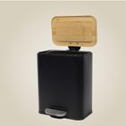 Nuxio, Zetru, wąski kosz łazienkowy z bambusem, 5l