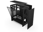 NZXT, H5 Flow Midi Tower, obudowa komputerowa z szybą, czarna