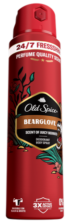 Old Spice, Bearglove, dezodorant w sprayu dla mężczyzn, 125 ml