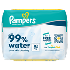 Pampers, 99% Water, chusteczki nawilżane dla dzieci, 6-60 szt.