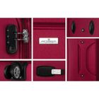 Peterson, walizka kabinowa, czerwono-niebieska, 58 cm