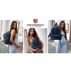 Plecak miejski, granatowy, Peterson