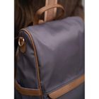 Plecak miejski, szary, skóra ekologiczna, Peterson