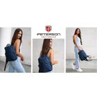 Plecak podróżny, bagaż podręczny do samolotu, granatowy, Peterson