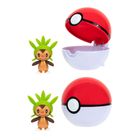 Pokemon, Clip'N'Go, Seria 14, zestaw Poke Ball z figurką Chespin