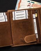 Portfel, brązowy, skórzany, Always Wild