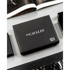 Portfel, czarny, skórzany, 4U Cavaldi