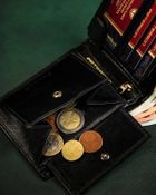 Portfel, czarny, skórzany, Peterson