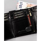 Portfel, czarny, skórzany, RFID, Peterson