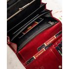 Portfel, czerwony, skórzany, Peterson