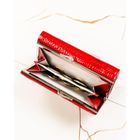 Portfel, czerwony, skórzany, Peterson