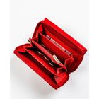 Portfel, czerwony, skórzany, RFID, Rovicky