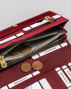 Portfel, czerwony, skórzany, Rovicky