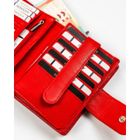 Portfel, czerwony, skórzany, Rovicky