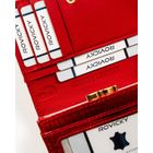 Portfel, czerwony, skórzany, Rovicky