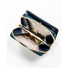 Portfel, niebieski, skóra naturalna i ekologiczna, Peterson