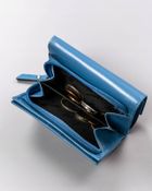 Portfel, niebieski, skórzany, Peterson