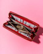 Portfel-piórnik, czerwony, skóra ekologiczna, Rovicky