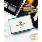 Portfel, skóra naturalna i ekologiczna, kwiatowy wzór, Peterson