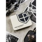 Portfel, szary, skóra ekologiczna, RFID, Peterson