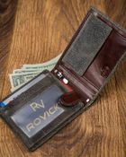 Portfel, szary, skórzany, Forever Young