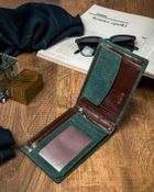 Portfel, zielony, skórzany, Forever Young