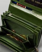 Portfel, zielony, skórzany, Peterson