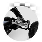 Ricokids, gokart dziecięcy na pedały, czarny, do 30 kg, RK-591