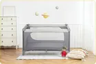 Ricokids, łóżeczko turystyczne, z materacem i torbą, ciemnoszare