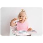 Ricokids, Milo, krzesełko do karmienia ze stolikiem, różowe