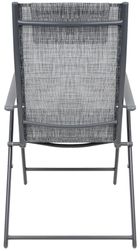 Saska Garden, krzesło ogrodowe z zagłówkiem, 7-pozycyjne, textline, 57-68-106 cm, 2 szt.