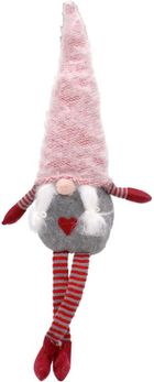 Saska Garden, pani skrzat z puchatą czapą, 45 cm