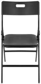 Saska Garden, zestaw cateringowy, turystyczny stół, składany, czarny, 86,5-86,5-71 cm