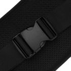 Saszetka na biodro, nerka, czarna, Peterson