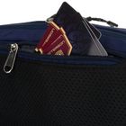 Saszetka na biodro, nerka, granatowa, Peterson