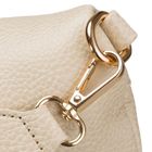 Saszetka na biodro, nerka, jasnobeżowa, skóra ekologiczna, Peterson