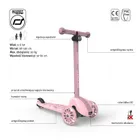 Scoot & Ride, Highwaykick 3S, hulajnoga z systemem sterowania 2w1, Rose