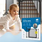 Sipo, bramka zabezpieczająca na schody, barierka ochronna, czarna