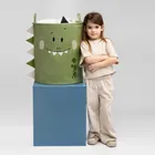 Sipo, kosz na zabawki XXL, wersja premium, zamykany na ściągacz, Dino