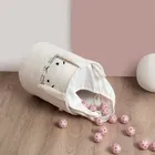 Sipo, Królik, kosz na zabawki XL, premium boucle, zamykany na ściągacz, kremowy